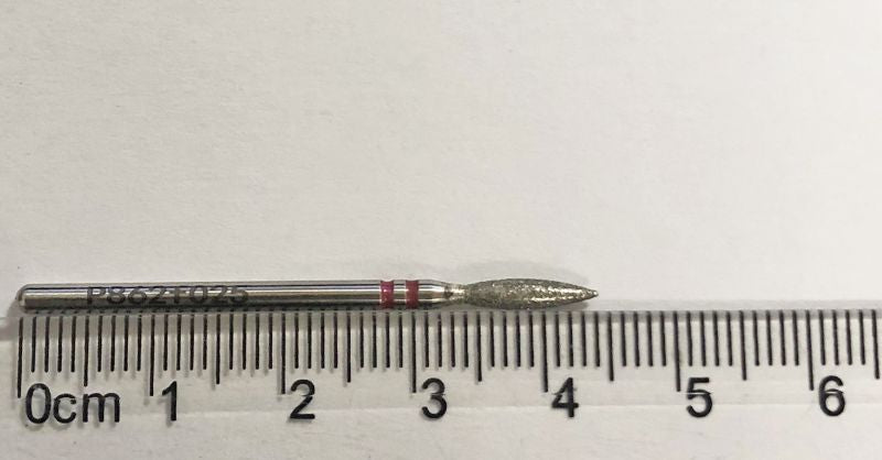 Nisima Diamond Bit P862f025 (flame, fine grit)