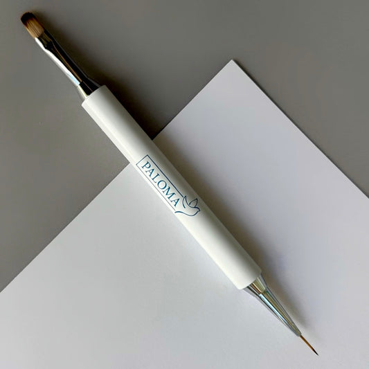Double Ended Brush (liner 9 mm + oval 9 mm)